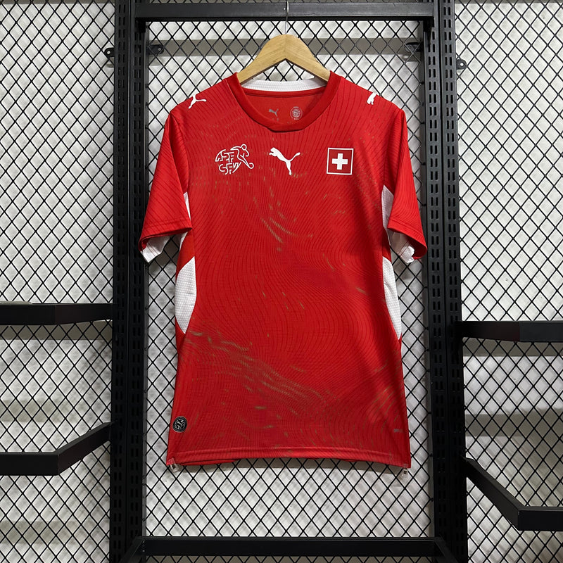 MAILLOT SUISSE DOMICILE COUPE DU MONDE 2026 ROUGE
