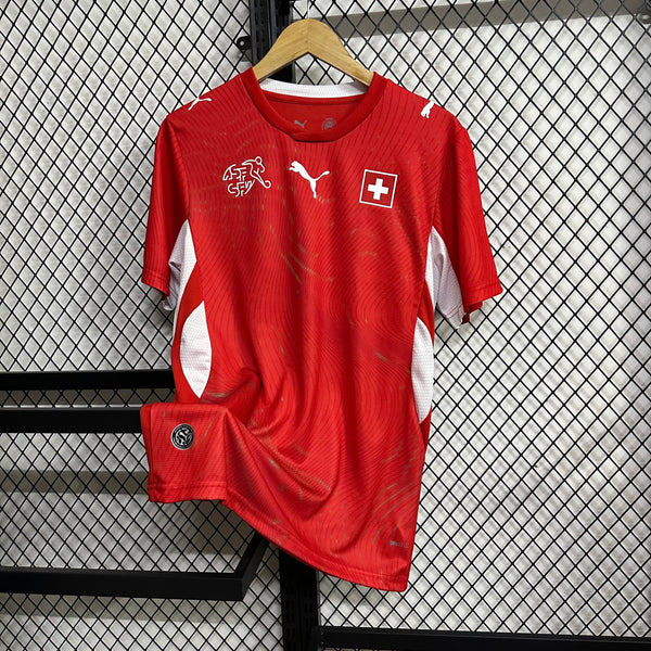 MAILLOT SUISSE DOMICILE COUPE DU MONDE 2026 ROUGE